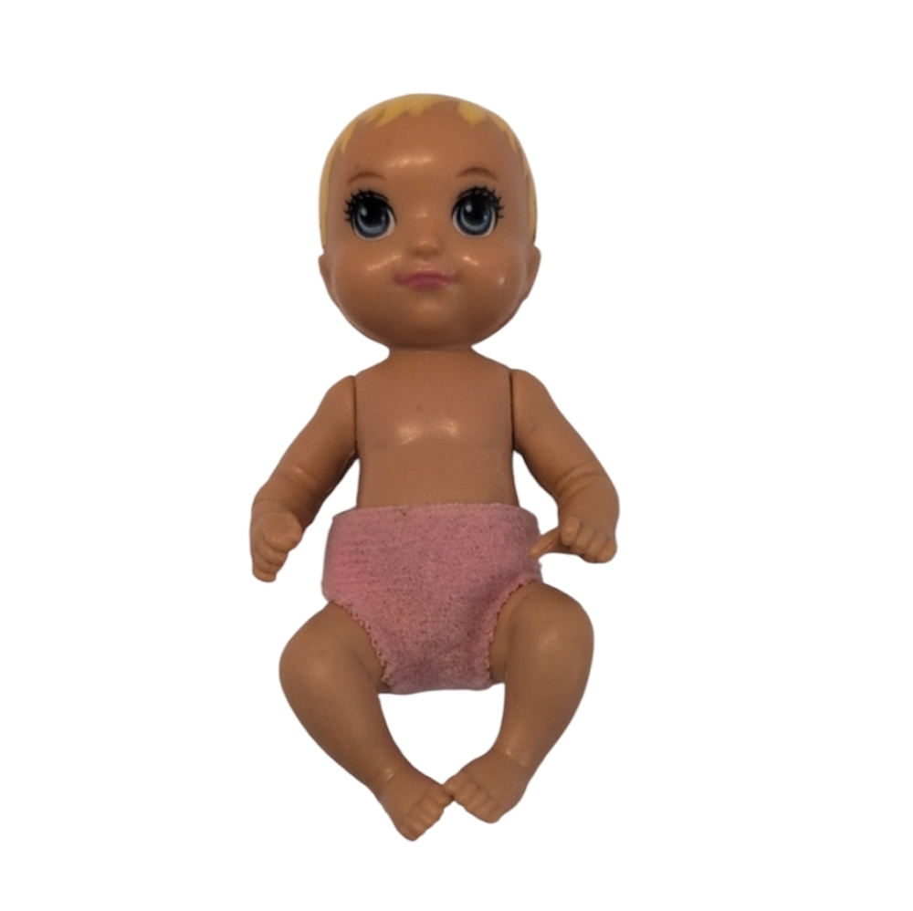 Mattel Barbie Doll Skipper Babysitters Inc. Blonde Baby with Pink Diaper